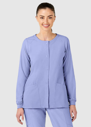 Wink Scrubs W123 Women's Crew Neck Warm Up Jacket