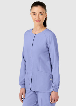 Wink Scrubs W123 Women's Crew Neck Warm Up Jacket