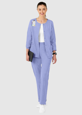 Wink Scrubs W123 Women's Crew Neck Warm Up Jacket