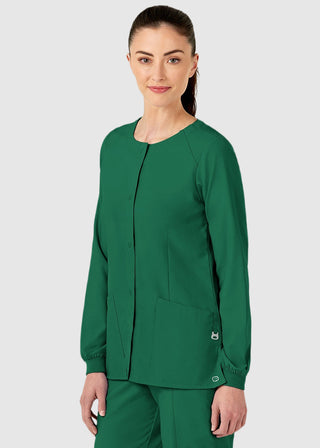 Wink Scrubs W123 Women's Crew Neck Warm Up Jacket