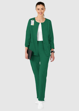 Wink Scrubs W123 Women's Crew Neck Warm Up Jacket