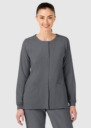 Wink Scrubs W123 Women's Crew Neck Warm Up Jacket