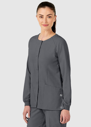 Wink Scrubs W123 Women's Crew Neck Warm Up Jacket