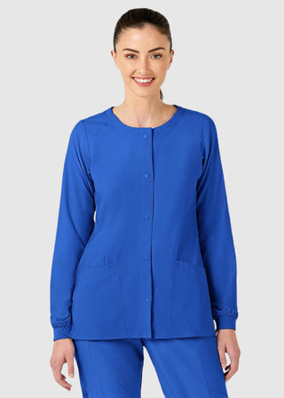 Wink Scrubs W123 Women's Crew Neck Warm Up Jacket
