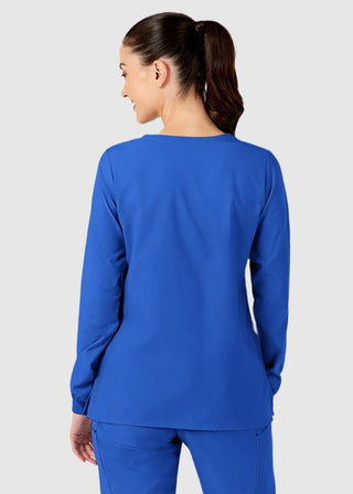 Wink Scrubs W123 Women's Crew Neck Warm Up Jacket