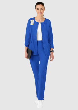 Wink Scrubs W123 Women's Crew Neck Warm Up Jacket