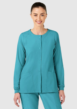 Wink Scrubs W123 Women's Crew Neck Warm Up Jacket