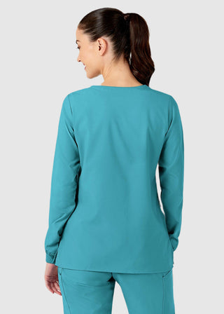 Wink Scrubs W123 Women's Crew Neck Warm Up Jacket