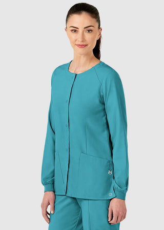Wink Scrubs W123 Women's Crew Neck Warm Up Jacket