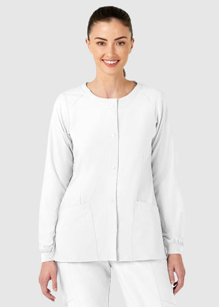 Wink Scrubs W123 Women's Crew Neck Warm Up Jacket