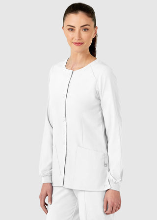 Wink Scrubs W123 Women's Crew Neck Warm Up Jacket