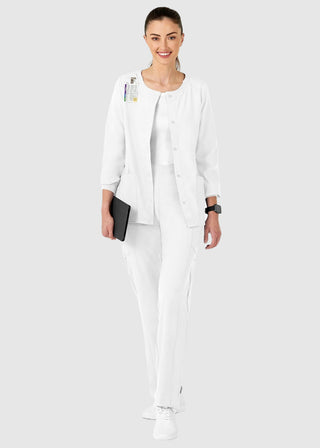 Wink Scrubs W123 Women's Crew Neck Warm Up Jacket