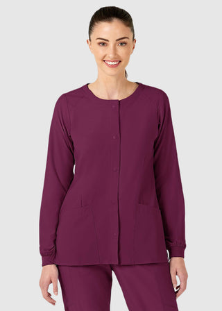 Wink Scrubs W123 Women's Crew Neck Warm Up Jacket