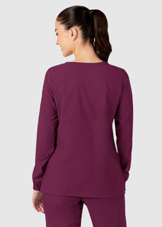 Wink Scrubs W123 Women's Crew Neck Warm Up Jacket