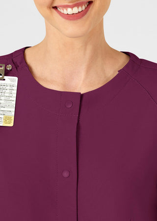 Wink Scrubs W123 Women's Crew Neck Warm Up Jacket