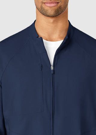 Wink Scrubs Men's Zip Front Solid Scrub Jacket
