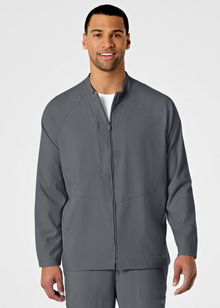 Wink Scrubs Men's Zip Front Solid Scrub Jacket