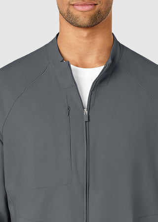 Wink Scrubs Men's Zip Front Solid Scrub Jacket