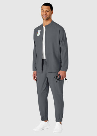 Wink Scrubs Men's Zip Front Solid Scrub Jacket