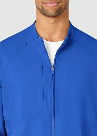 Wink Scrubs Men's Zip Front Solid Scrub Jacket