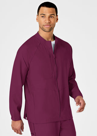 Wink Scrubs Men's Zip Front Solid Scrub Jacket