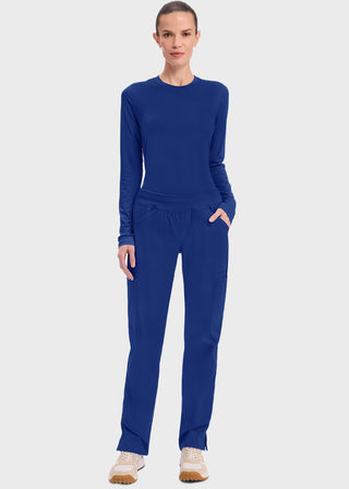 Cherokee Workwear Professionals Women's Elastic Waist Mid Rise Straight Leg Pull-on Cargo Pant