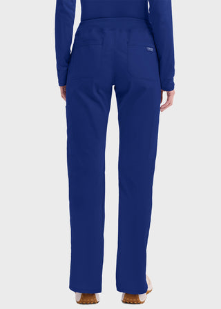 Cherokee Workwear Professionals Women's Elastic Waist Mid Rise Straight Leg Pull-on Cargo Pant