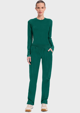 Cherokee Workwear Professionals Women's Elastic Waist Mid Rise Straight Leg Pull-on Cargo Tall Pant