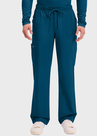 Cherokee Workwear Professionals Men's Tapered Leg Drawstring Cargo Petite Pant