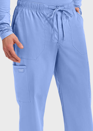 Cherokee Workwear Professionals Men's Tapered Leg Drawstring Cargo Petite Pant