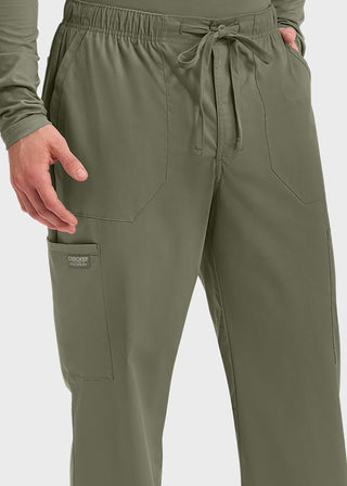Cherokee Workwear Professionals Men's Tapered Leg Drawstring Cargo Pant