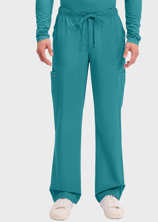 Cherokee Workwear Professionals Men's Tapered Leg Drawstring Cargo Petite Pant