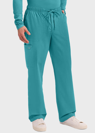 Cherokee Workwear Professionals Men's Tapered Leg Drawstring Cargo Petite Pant