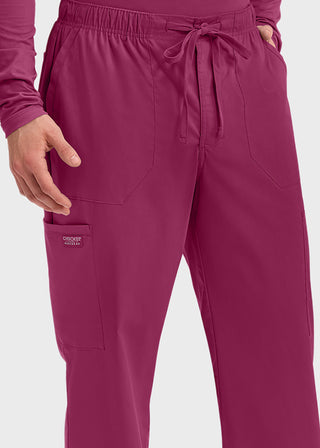 Cherokee Workwear Professionals Men's Tapered Leg Drawstring Cargo Petite Pant