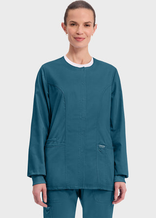Cherokee Workwear Revolution Womens Snap Front Warm-up Jacket