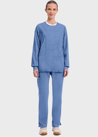 Cherokee Workwear Revolution Womens Snap Front Warm-up Jacket