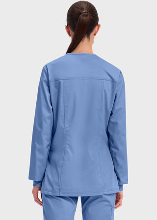 Cherokee Workwear Revolution Womens Snap Front Warm-up Jacket