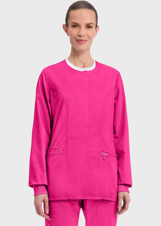 Cherokee Workwear Revolution Womens Snap Front Warm-up Jacket