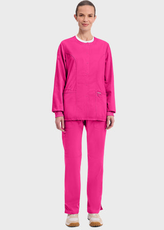 Cherokee Workwear Revolution Womens Snap Front Warm-up Jacket