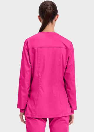 Cherokee Workwear Revolution Womens Snap Front Warm-up Jacket