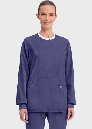 Cherokee Workwear Revolution Womens Snap Front Warm-up Jacket