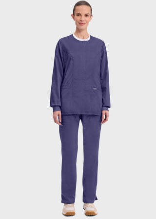 Cherokee Workwear Revolution Womens Snap Front Warm-up Jacket