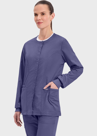 Cherokee Workwear Revolution Womens Snap Front Warm-up Jacket