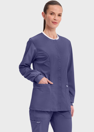 Cherokee Workwear Revolution Womens Snap Front Warm-up Jacket