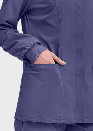 Cherokee Workwear Revolution Womens Snap Front Warm-up Jacket