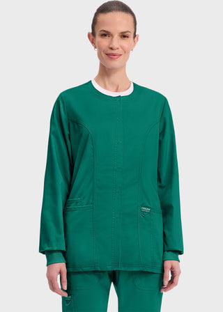 Cherokee Workwear Revolution Womens Snap Front Warm-up Jacket