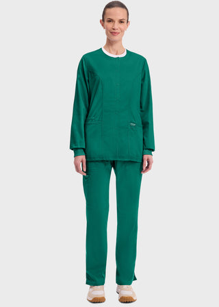 Cherokee Workwear Revolution Womens Snap Front Warm-up Jacket