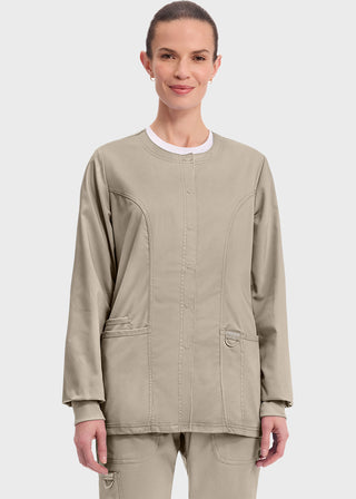 Cherokee Workwear Revolution Womens Snap Front Warm-up Jacket