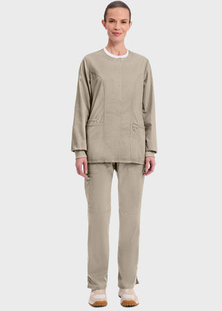 Cherokee Workwear Revolution Womens Snap Front Warm-up Jacket