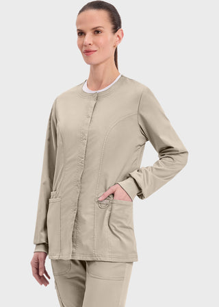 Cherokee Workwear Revolution Womens Snap Front Warm-up Jacket